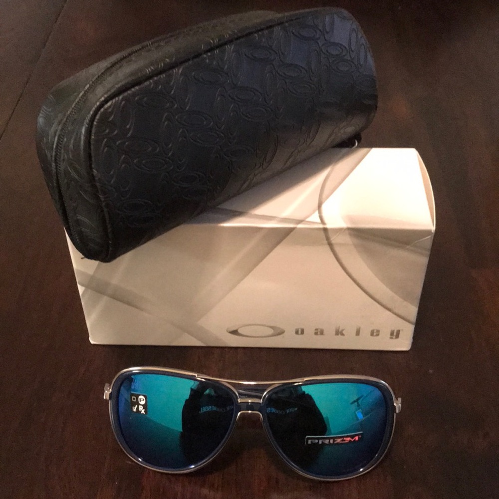 Oakley Split Time Sunglasses Prizm Sapphire Lenses